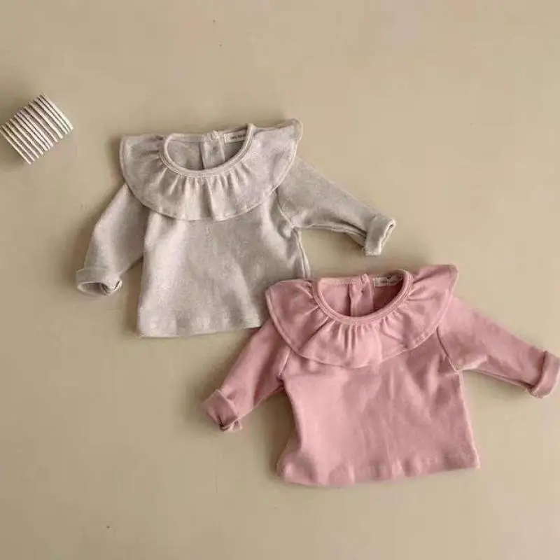 2025 Autumn New Baby Long Sleeve T Shirts Solid Toddler Girls Simple Peter Pan Collar Bottoming Shirts Cotton Infant Clothes
2025 Autumn New Baby Long Sleeve T Shirts Solid Toddler Girls Simple Peter Pan Collar Bottoming Shirts Cotton Infant Clothes