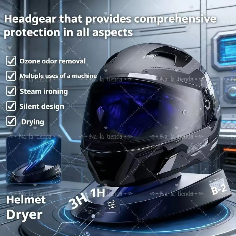 Интеллектуальная сушилка для мотоциклетного шлема, с функциями удаления пыли и контроля температуры, оснащенная окружающим освещением 1.
Интеллектуальная сушилка для мотоциклетного шлема, с функциями удаления пыли и контроля температуры, оснащенная окружающим освещением 1.