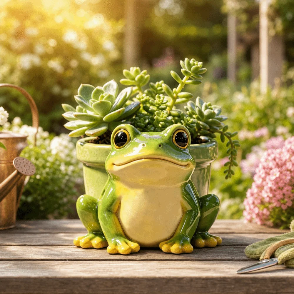 Stylish Modern Resin Potted Sculpture Thickened Funny Succulent Pot Garden Decor Pencil Holder Frog Planter Garden Decoration
Stylish Modern Resin Potted Sculpture Thickened Funny Succulent Pot Garden Decor Pencil Holder Frog Planter Garden Decoration
