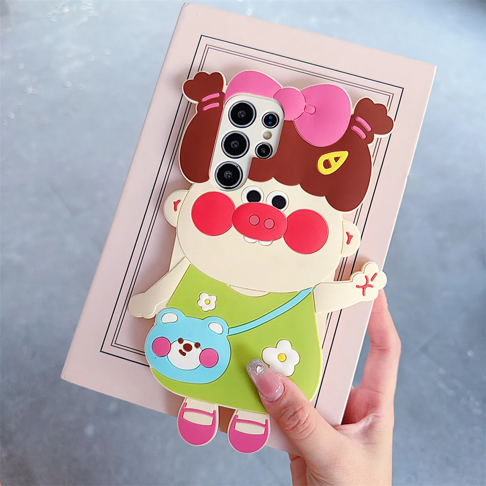 3D Cartoon Piggy Girl Whimsical Phone Case for 17 Pro Max Soft Silicone Girly Protective Cover for iPhone 16 15 14 13 Pro
3D Cartoon Piggy Girl Whimsical Phone Case for 17 Pro Max Soft Silicone Girly Protective Cover for iPhone 16 15 14 13 Pro