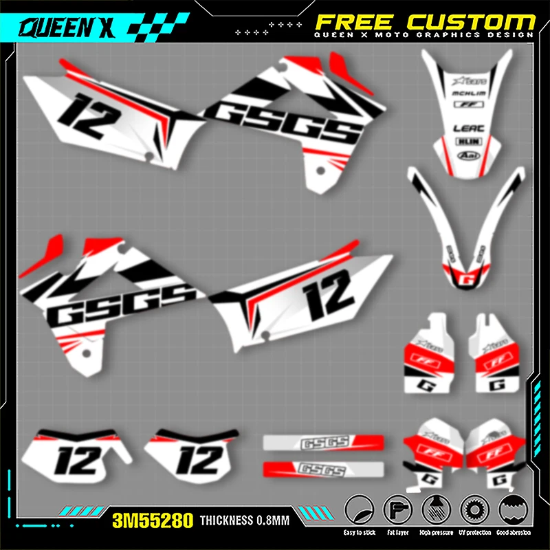 QUEEN X MOTO Motorcycle Team Graphics Decal & Sticker Kit For GASGAS 2007 2008 2009 EC 008
QUEEN X MOTO Motorcycle Team Graphics Decal & Sticker Kit For GASGAS 2007 2008 2009 EC 008