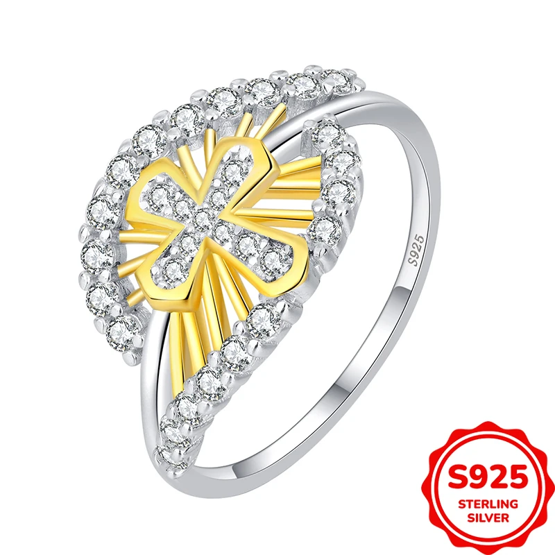 Fashionable and Versatile Authentic S925 Silver Two-color Cross Hollow Cross Ring
Fashionable and Versatile Authentic S925 Silver Two-color Cross Hollow Cross Ring