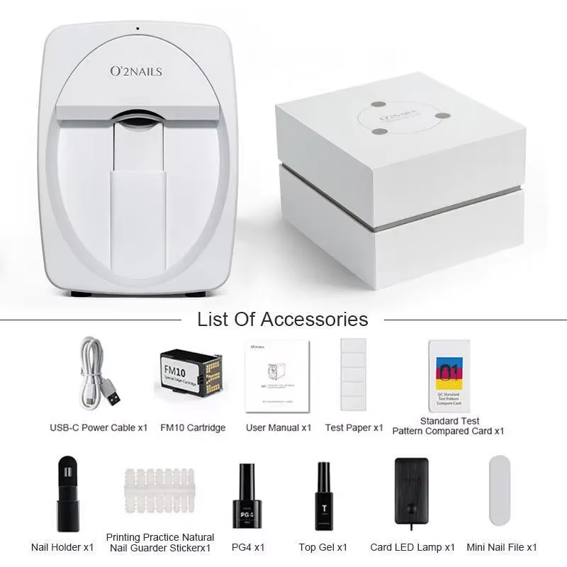 Portable 3D Nail Art Printer