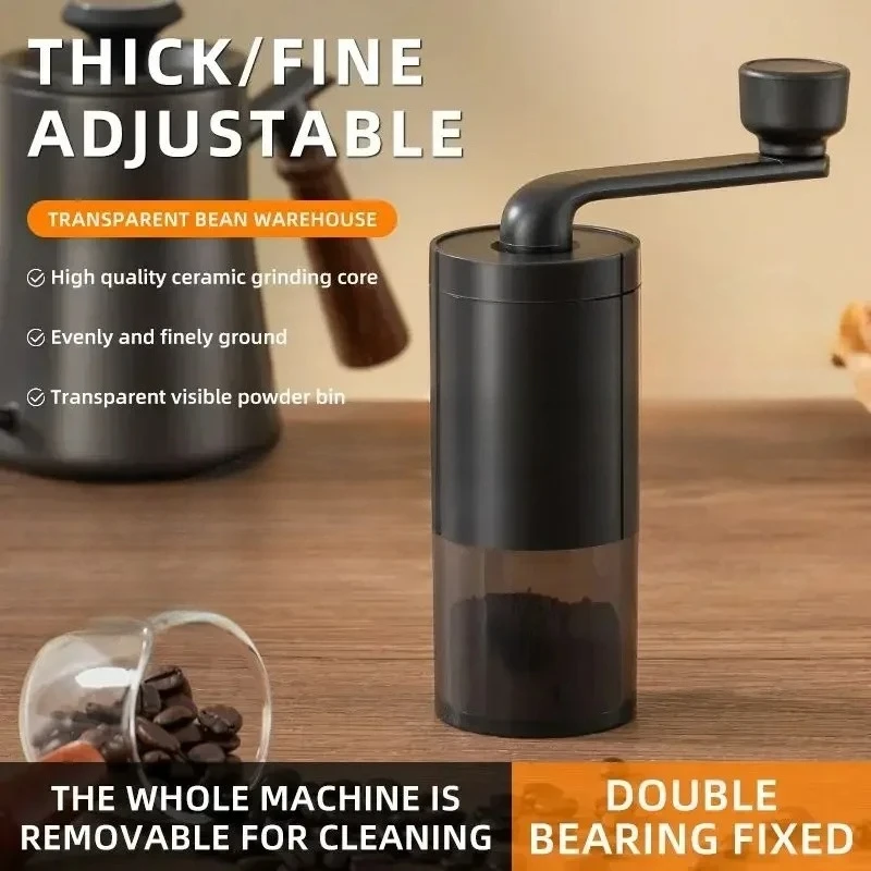 Bearing Adjustable Coffeebe Manual Coffee Grinder Ceramic Grinding Core Professional Double Hand Crank Coffee Grinder CoffeeBean
Bearing Adjustable Coffeebe Manual Coffee Grinder Ceramic Grinding Core Professional Double Hand Crank Coffee Grinder CoffeeBean