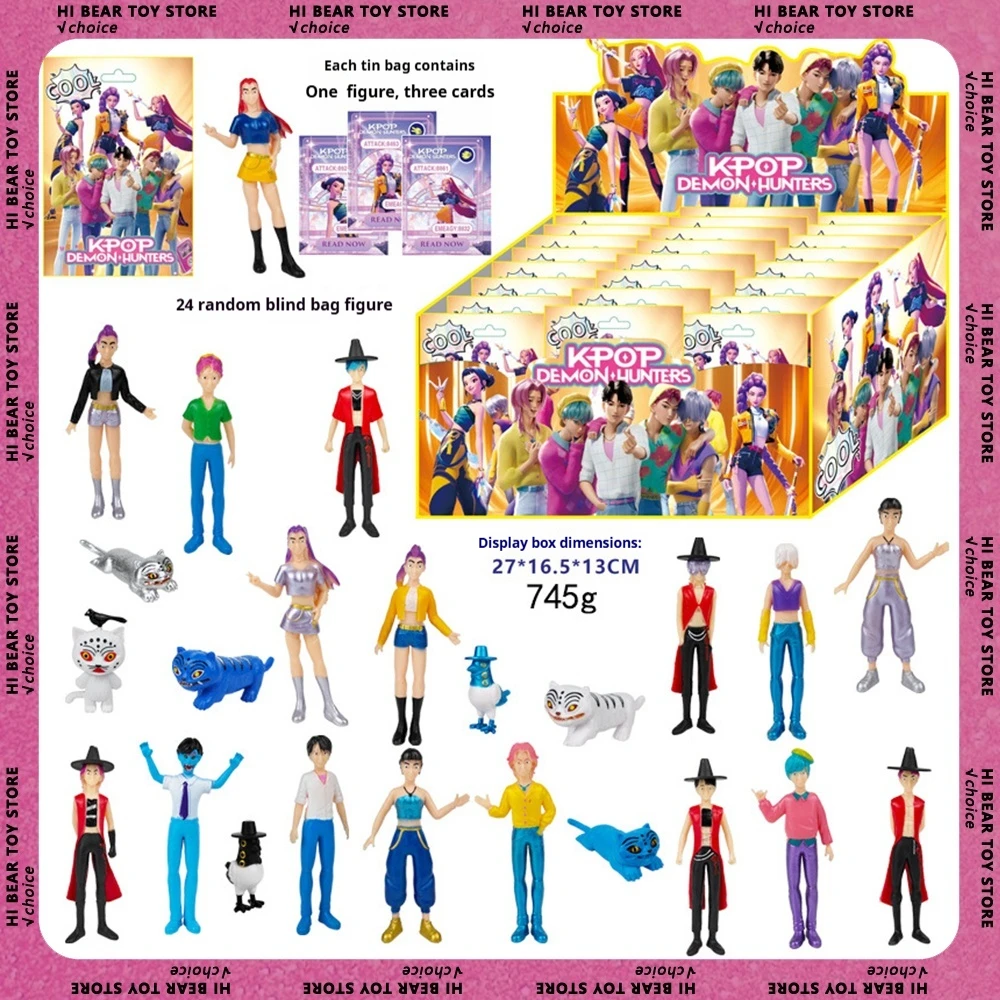 *hot 24pcs Kpop Demon Hunters Blind Box Mystery Box Collection Tiger Statue Desk Decoration Dolls Children Toys Halloween Gifts
*hot 24pcs Kpop Demon Hunters Blind Box Mystery Box Collection Tiger Statue Desk Decoration Dolls Children Toys Halloween Gifts