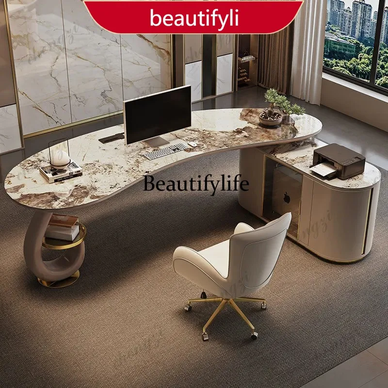 X188 High end sintered stone office table Designer's Writing Desk bureaux de travail Computer table Computer table Designer
X188 High end sintered stone office table Designer's Writing Desk bureaux de travail Computer table Computer table Designer