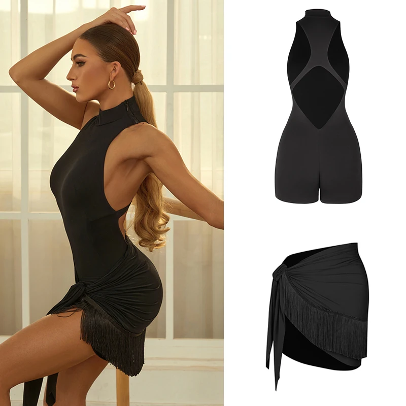 Female Rumba Samba Ballroom Dance Clothes Women Backless Latin Top Tassels Skirt Adults Professional Training Wear SL12082
Female Rumba Samba Ballroom Dance Clothes Women Backless Latin Top Tassels Skirt Adults Professional Training Wear SL12082