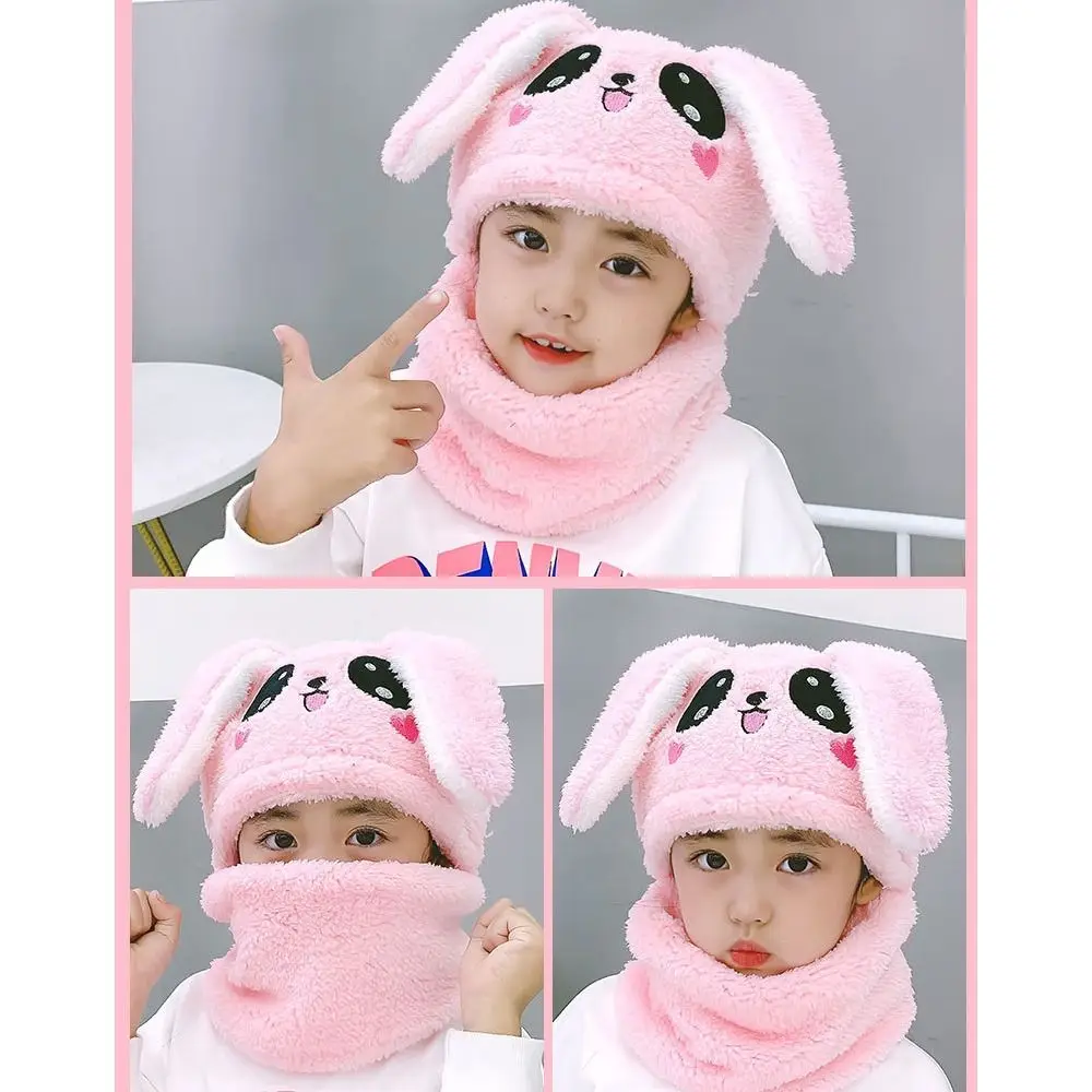Winter Cartoon Rabbit Coral Velvet Cap Plush Double Fleece Baby Scarf Hat Balaclava Kids Caps Boys Girls
Winter Cartoon Rabbit Coral Velvet Cap Plush Double Fleece Baby Scarf Hat Balaclava Kids Caps Boys Girls