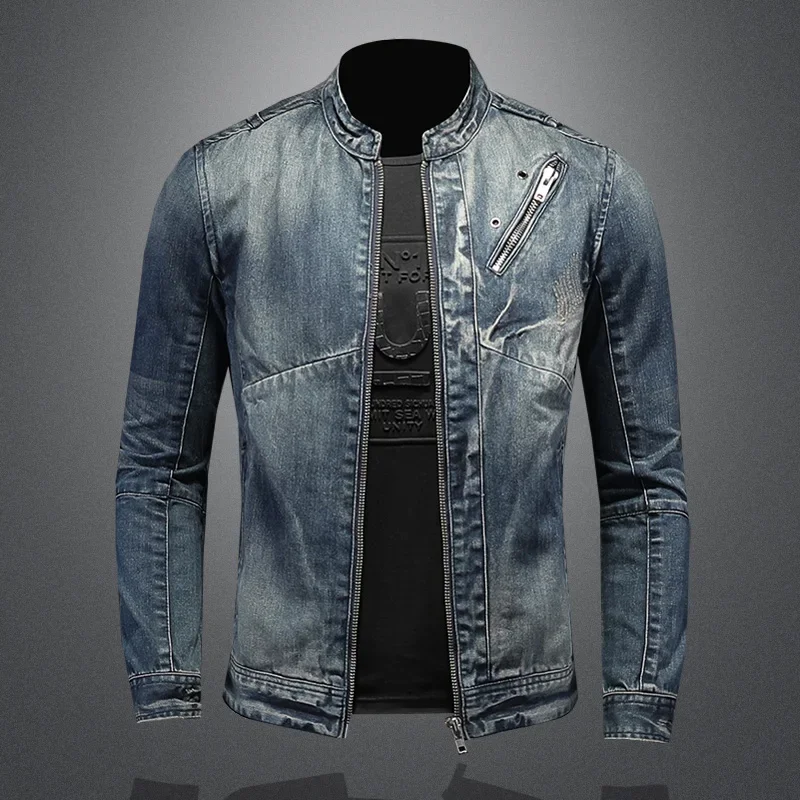 Venom Spring Mens Vintage Denim Jackets Mens Fashion Slim Fits Motocycle Jeans Denim Jacket Male Soild Color Cotton Outerwear
Venom Spring Mens Vintage Denim Jackets Mens Fashion Slim Fits Motocycle Jeans Denim Jacket Male Soild Color Cotton Outerwear