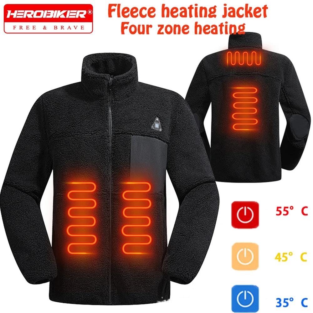 Electric Heated Jacket Thickened Teddy Fleece Lined USB Heating Jackets Outdoor Warm Coat Fall Winter Men Women Outdoor Clothing
Electric Heated Jacket Thickened Teddy Fleece Lined USB Heating Jackets Outdoor Warm Coat Fall Winter Men Women Outdoor Clothing