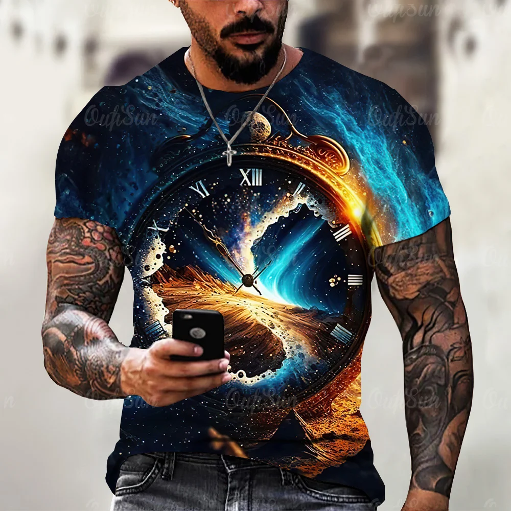 Cool 3D pocket watch men's T-shirt, watch print, men's trendy T-shirt, casual design style daily street clothing T-shirt, oversi
Cool 3D pocket watch men's T-shirt, watch print, men's trendy T-shirt, casual design style daily street clothing T-shirt, oversi
