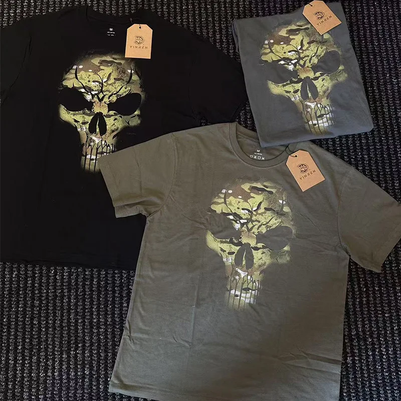 Тактическая мужская одежда с короткими рукавами и принтом Tom Skeleton Rock, футболка из чистого хлопка, мужская летняя футболка
Тактическая мужская одежда с короткими рукавами и принтом Tom Skeleton Rock, футболка из чистого хлопка, мужская летняя футболка