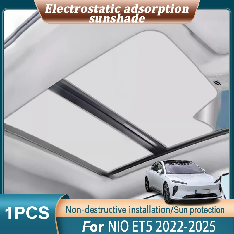 Car Insulation Sunroof Sunshade For NIO ET5 2022 2023 2024 2025 Electrostatic Adsorption Suede Skylight UV Protector Accessorie
Car Insulation Sunroof Sunshade For NIO ET5 2022 2023 2024 2025 Electrostatic Adsorption Suede Skylight UV Protector Accessorie