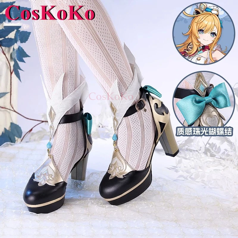 CosKoKo Escoffier обувь для косплея, игра Genshin Impact, модные универсальные туфли на высоком каблуке, женские аксессуары для ролевых игр на Хэллоуин, новинка
CosKoKo Escoffier обувь для косплея, игра Genshin Impact, модные универсальные туфли на высоком каблуке, женские аксессуары для ролевых игр на Хэллоуин, новинка