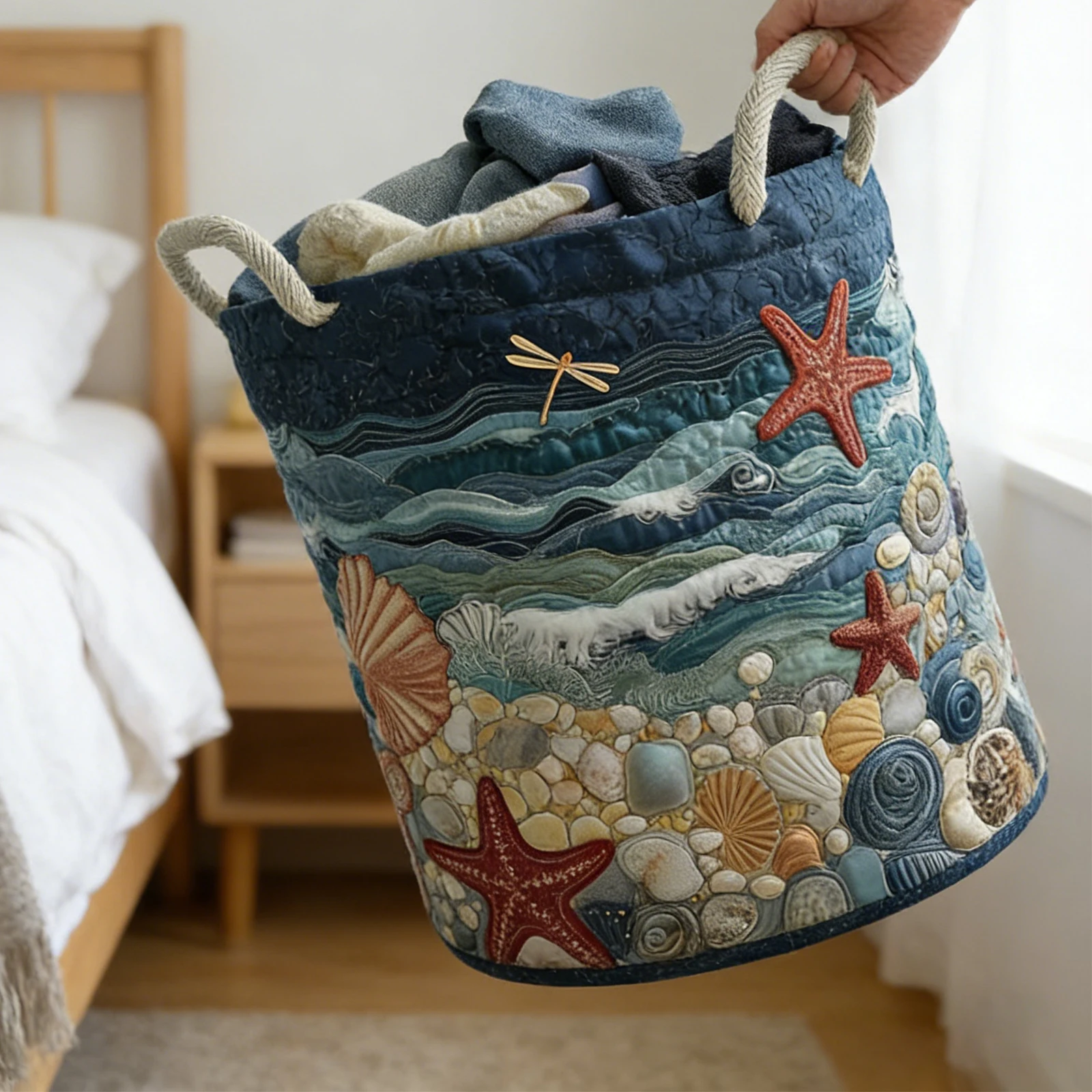 Foldable Laundry Hamper with Handle Clothes Storage Bucket Large Capacity Lightweight for Nursery Bedroom Laundrys Room
Foldable Laundry Hamper with Handle Clothes Storage Bucket Large Capacity Lightweight for Nursery Bedroom Laundrys Room