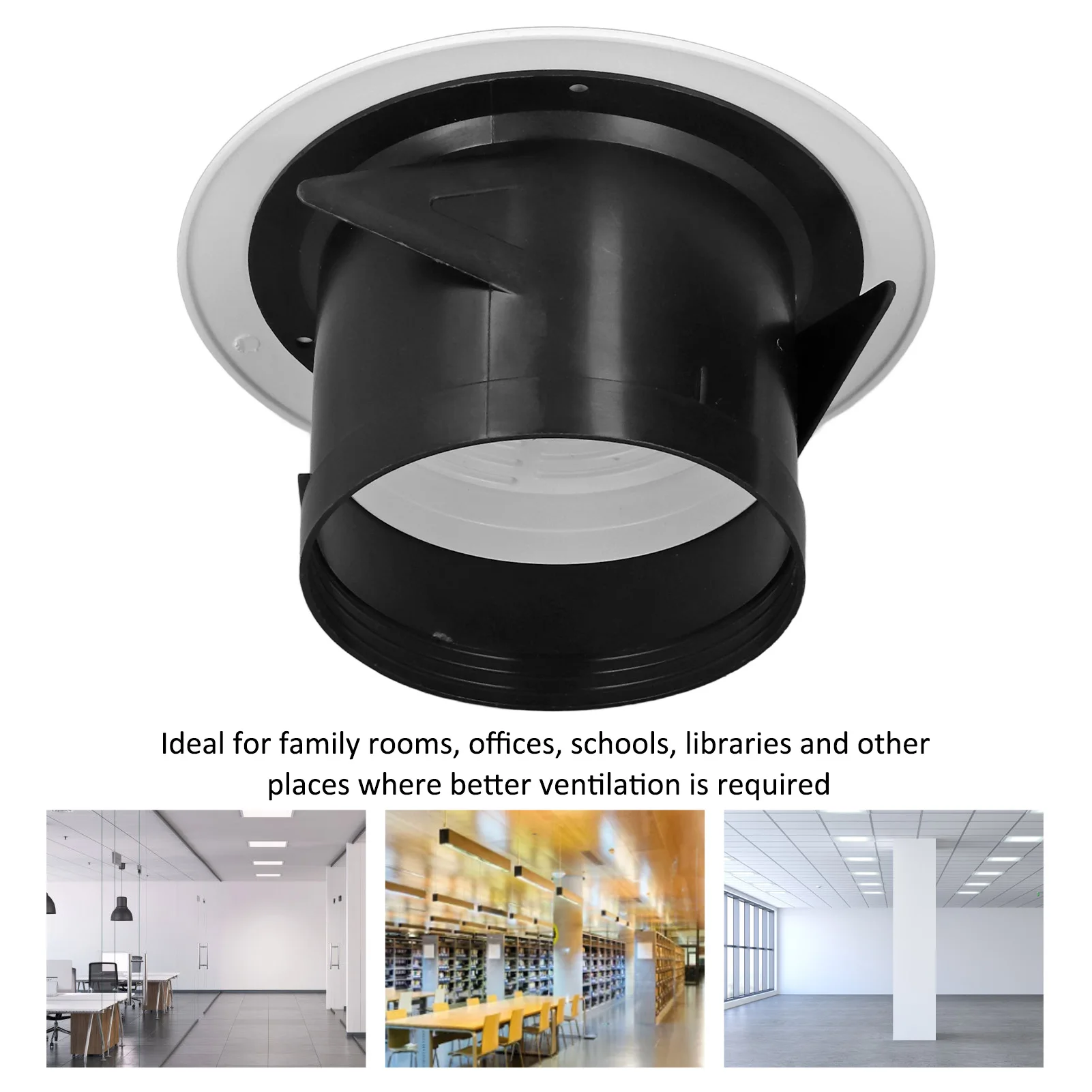 Plastic Air Vent Cover Round Vent Cover Rotatable Round Vent Cover Replacement Adjustable Air Exhaust Cover for Bathroom Kitchen
Plastic Air Vent Cover Round Vent Cover Rotatable Round Vent Cover Replacement Adjustable Air Exhaust Cover for Bathroom Kitchen
