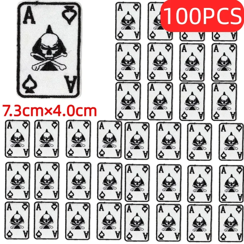 10/50/100PCS Wholesale Set of Flame Dice Skull Poker European and American Punk Style Lots of Clothing DIY Embroidery Patch
10/50/100PCS Wholesale Set of Flame Dice Skull Poker European and American Punk Style Lots of Clothing DIY Embroidery Patch