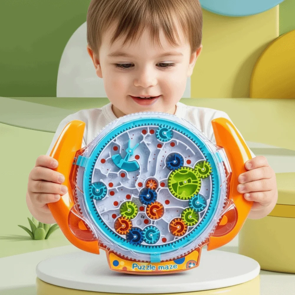 3D Puzzle Maze Board Rolling Ball Gear Balance Gear Track Ball Transparent Design Logic Training Children's Game
3D Puzzle Maze Board Rolling Ball Gear Balance Gear Track Ball Transparent Design Logic Training Children's Game