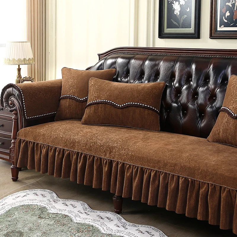 Anti-slip Sofa Cover Luxury Jacquard Couch Cover Home Decoration Retro European Style Furniture Protective Cover Sofa Seat Pad
Anti-slip Sofa Cover Luxury Jacquard Couch Cover Home Decoration Retro European Style Furniture Protective Cover Sofa Seat Pad