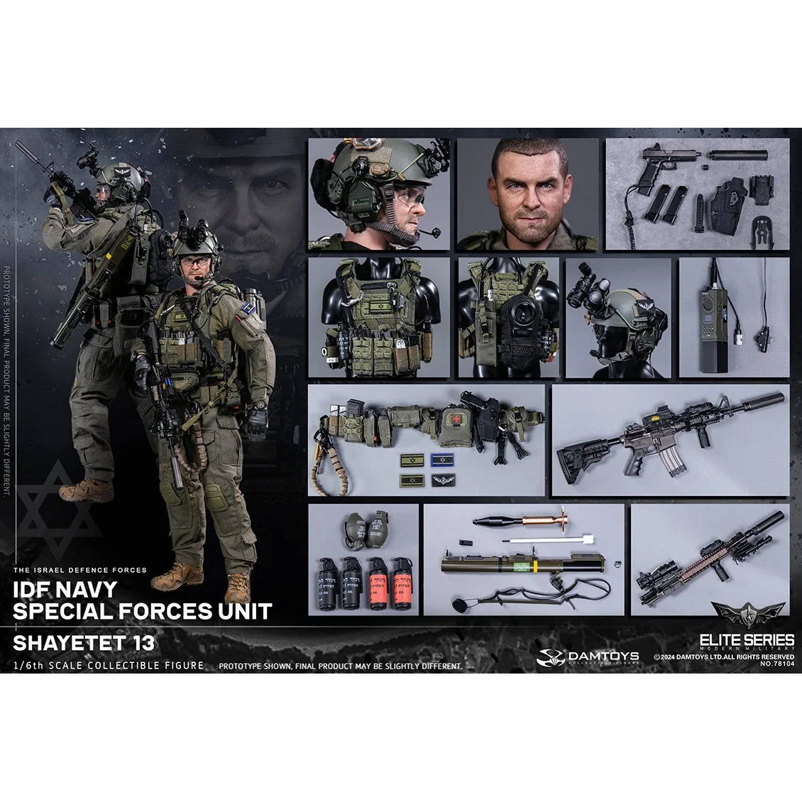 DAM 78104 Набор солдат в масштабе 1/6, модель 12 дюймов, защитные силы Israeli, темно-синий, IDF
DAM 78104 Набор солдат в масштабе 1/6, модель 12 дюймов, защитные силы Israeli, темно-синий, IDF