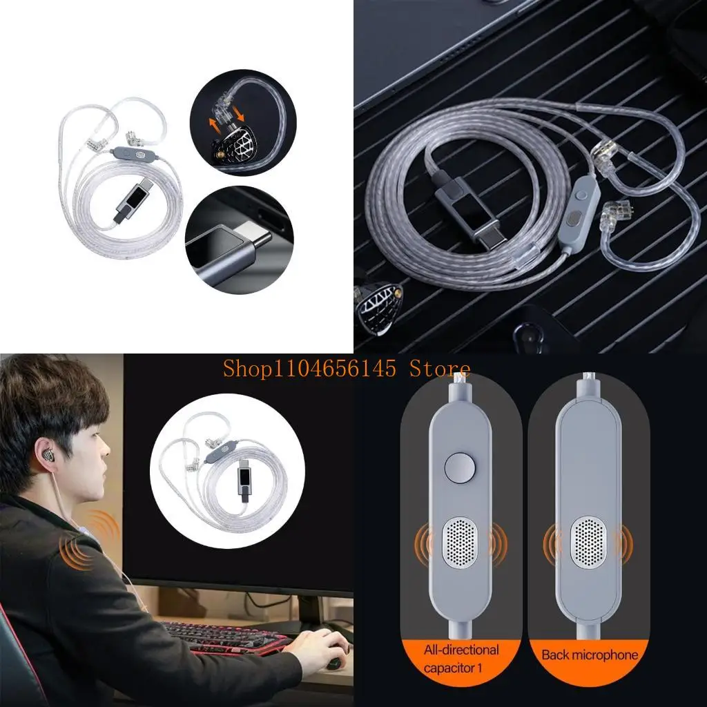 5asd Silver Plateds Type C Sound Cord with Integrated DACs Chip and Two Microphones
5asd Silver Plateds Type C Sound Cord with Integrated DACs Chip and Two Microphones