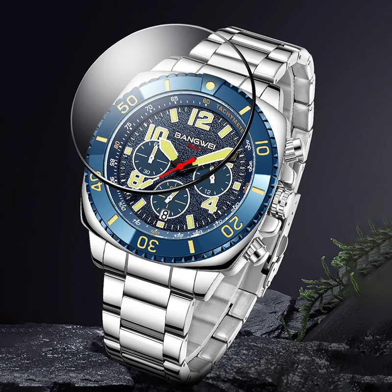 BANGWEI LIGE Fashion Luxury Quartz Man Watch Classic Waterproof Luminous Clocks Auto Date Stainless Business Casual Watches Male
BANGWEI LIGE Fashion Luxury Quartz Man Watch Classic Waterproof Luminous Clocks Auto Date Stainless Business Casual Watches Male