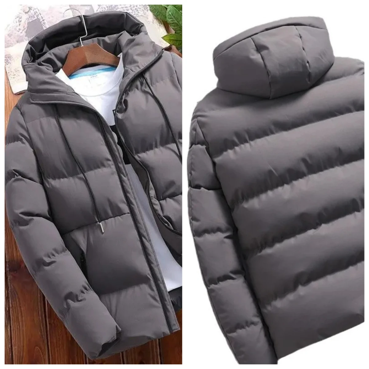 Fashionable Thickened Cotton Coat Men's Hooded Padded Jacket Winter 2025 New Arrival Casual Scene Solid Color Hooded Outwear
Fashionable Thickened Cotton Coat Men's Hooded Padded Jacket Winter 2025 New Arrival Casual Scene Solid Color Hooded Outwear