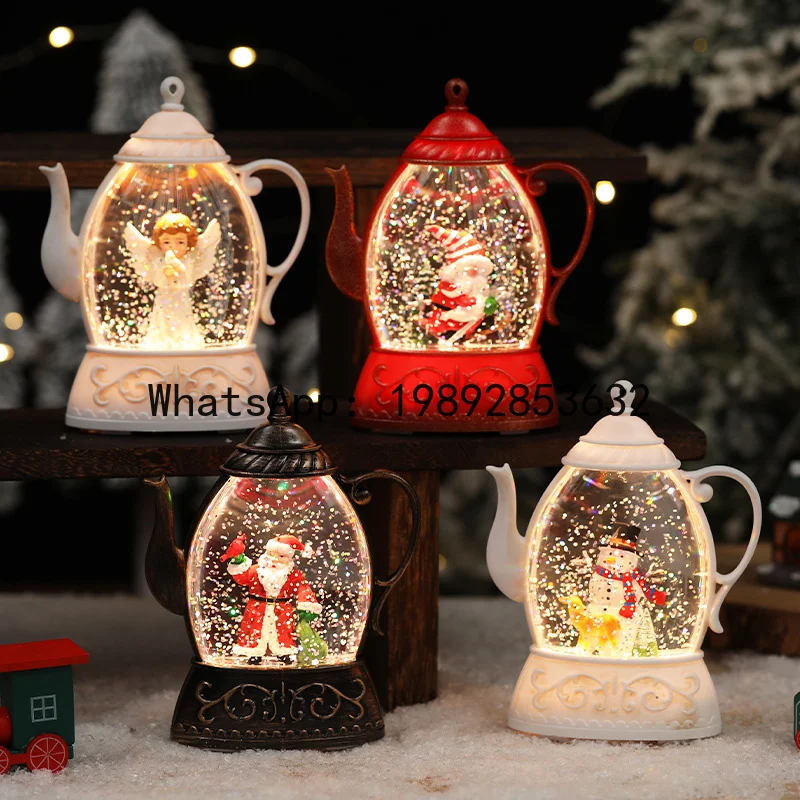XL Christmas Glowing Kettle Desktop Ornament Scene Decoration Gift
XL Christmas Glowing Kettle Desktop Ornament Scene Decoration Gift