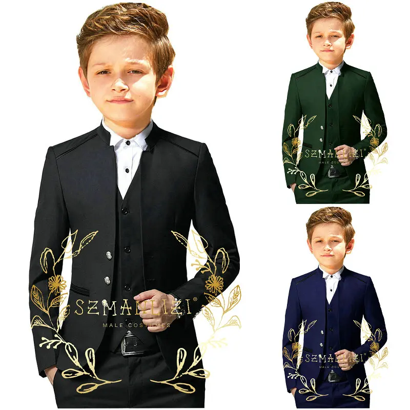 Black Suit For Kids Children Attire Wedding Blazer Sets Formal Groom Wear Birthday Party Boy Suits 2 Pieces Jacket Vest Pant
Black Suit For Kids Children Attire Wedding Blazer Sets Formal Groom Wear Birthday Party Boy Suits 2 Pieces Jacket Vest Pant