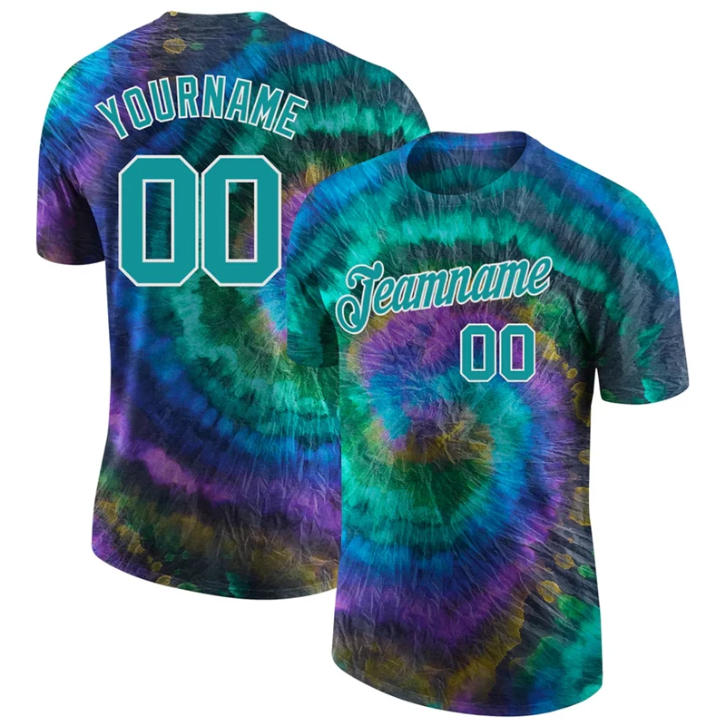 Fashion Tie-dye Graphic T Shirts For Men Custom Name Team Name Number 3D Printed Sports T-shirts Casual Oversized Football Tees
Fashion Tie-dye Graphic T Shirts For Men Custom Name Team Name Number 3D Printed Sports T-shirts Casual Oversized Football Tees
