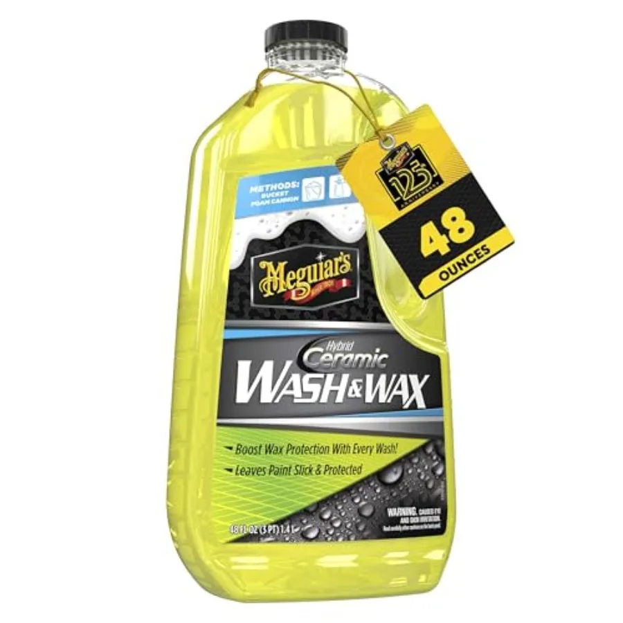 Hybrid Ceramic Wash and Wax - Sophisticated Car Wash Gently Cleans and Adds Shine and Slickness While Boosting Paint with Hybri
Hybrid Ceramic Wash and Wax - Sophisticated Car Wash Gently Cleans and Adds Shine and Slickness While Boosting Paint with Hybri