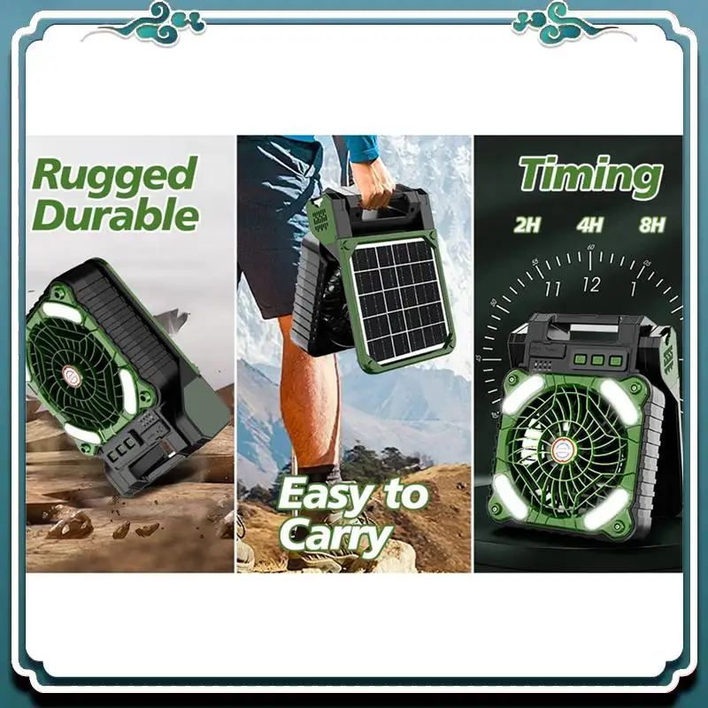 Solar Powered Camping Fan With LED Lantern 4 Speeds 90° Folding Portable Desk Fan For Outdoor Travel Tent Personal Fan Durable A
Solar Powered Camping Fan With LED Lantern 4 Speeds 90° Folding Portable Desk Fan For Outdoor Travel Tent Personal Fan Durable A