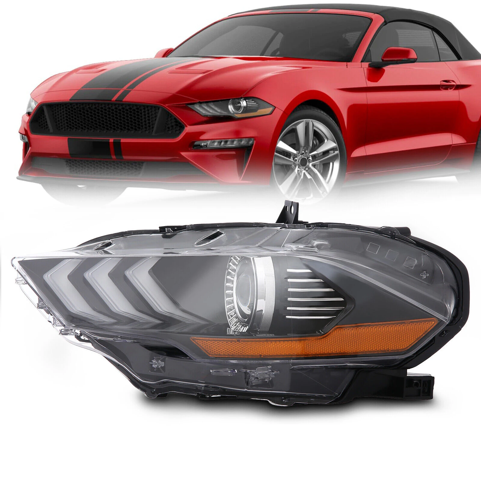 OEM Auto Parts Car Body Kit Front Left Right Headlight DRL LED Headlamps for Ford Mustang 2018 2019 2020 2021
OEM Auto Parts Car Body Kit Front Left Right Headlight DRL LED Headlamps for Ford Mustang 2018 2019 2020 2021