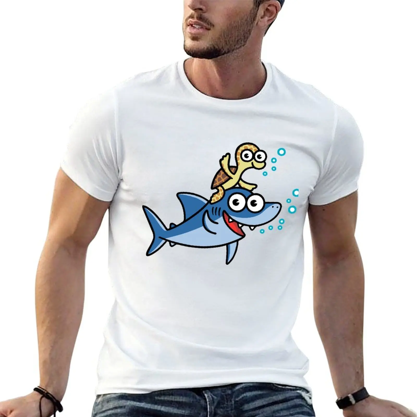 Little Shark and Friend T-Shirt t shirts for man pack cotton men t shirt cotton 100% t shirts with prints T-shirt
Little Shark and Friend T-Shirt t shirts for man pack cotton men t shirt cotton 100% t shirts with prints T-shirt