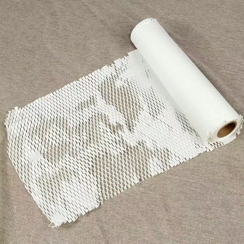 White Honeycomb Buffer Paper Roll - Degradable Protective Packaging for Flowers & Fragile Items
White Honeycomb Buffer Paper Roll - Degradable Protective Packaging for Flowers & Fragile Items