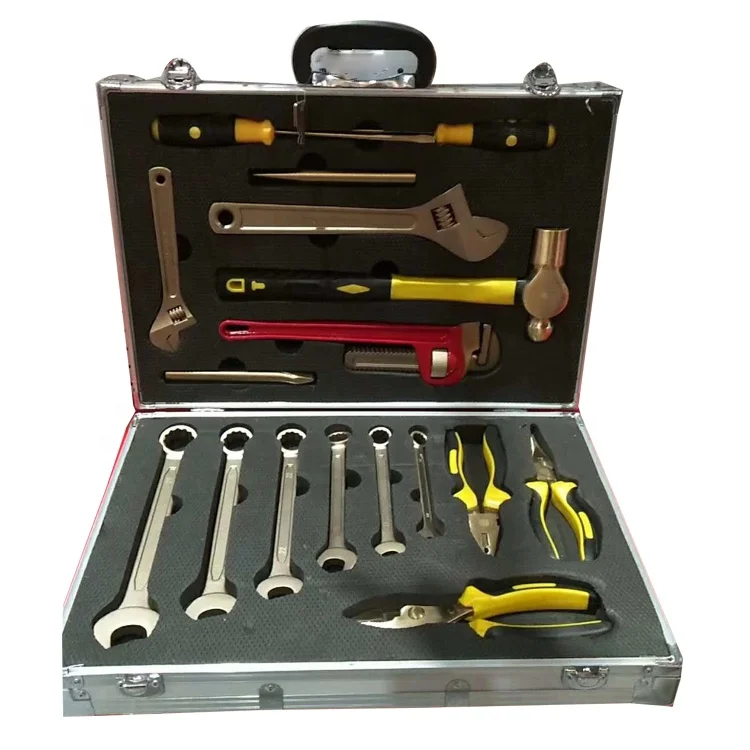 High Quality Non Sparking Explosion Proof Hand Tool Set, China OEM Manufacturer Supply Safety Tool Kit for Oil Gas Chemical
High Quality Non Sparking Explosion Proof Hand Tool Set, China OEM Manufacturer Supply Safety Tool Kit for Oil Gas Chemical
