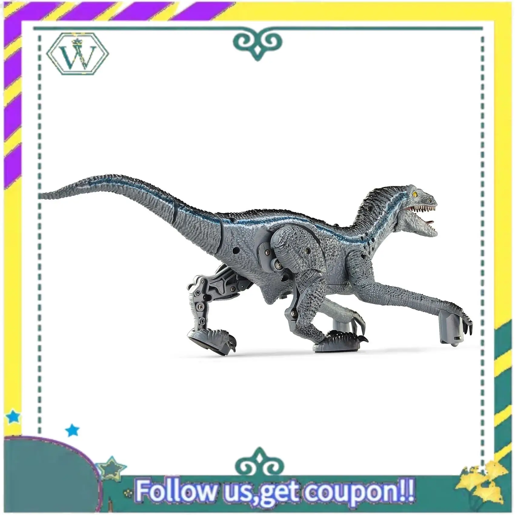 (New) Remote Control Dinosaur Toys Walking Robot Dinosaur Roaring Sound Simulation Velociraptor RC Electronic Dinosaur Toy
(New) Remote Control Dinosaur Toys Walking Robot Dinosaur Roaring Sound Simulation Velociraptor RC Electronic Dinosaur Toy