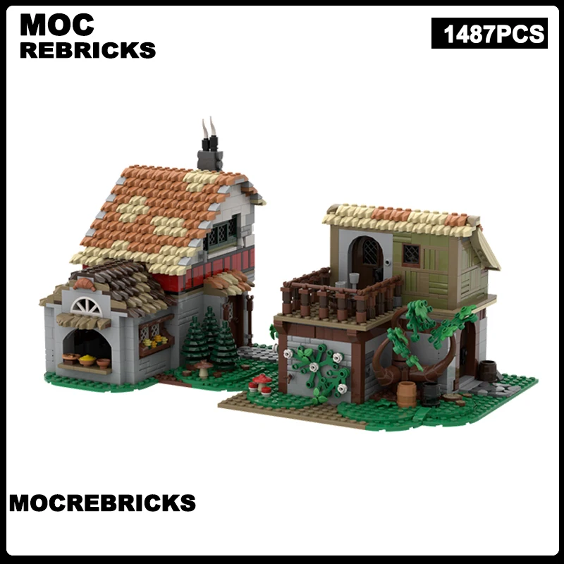 Modular Architecture Series Medieval Bakery House MOC Building Blocks Assembly Model Technology Bricks Children's Gifts Toys
Modular Architecture Series Medieval Bakery House MOC Building Blocks Assembly Model Technology Bricks Children's Gifts Toys