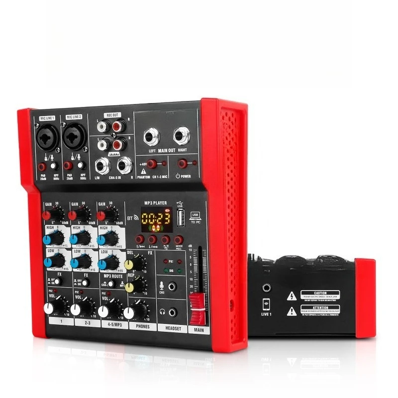 Home channel USB dual mobile phone live broadcast mini small mixer MP5 home recording
Home channel USB dual mobile phone live broadcast mini small mixer MP5 home recording
