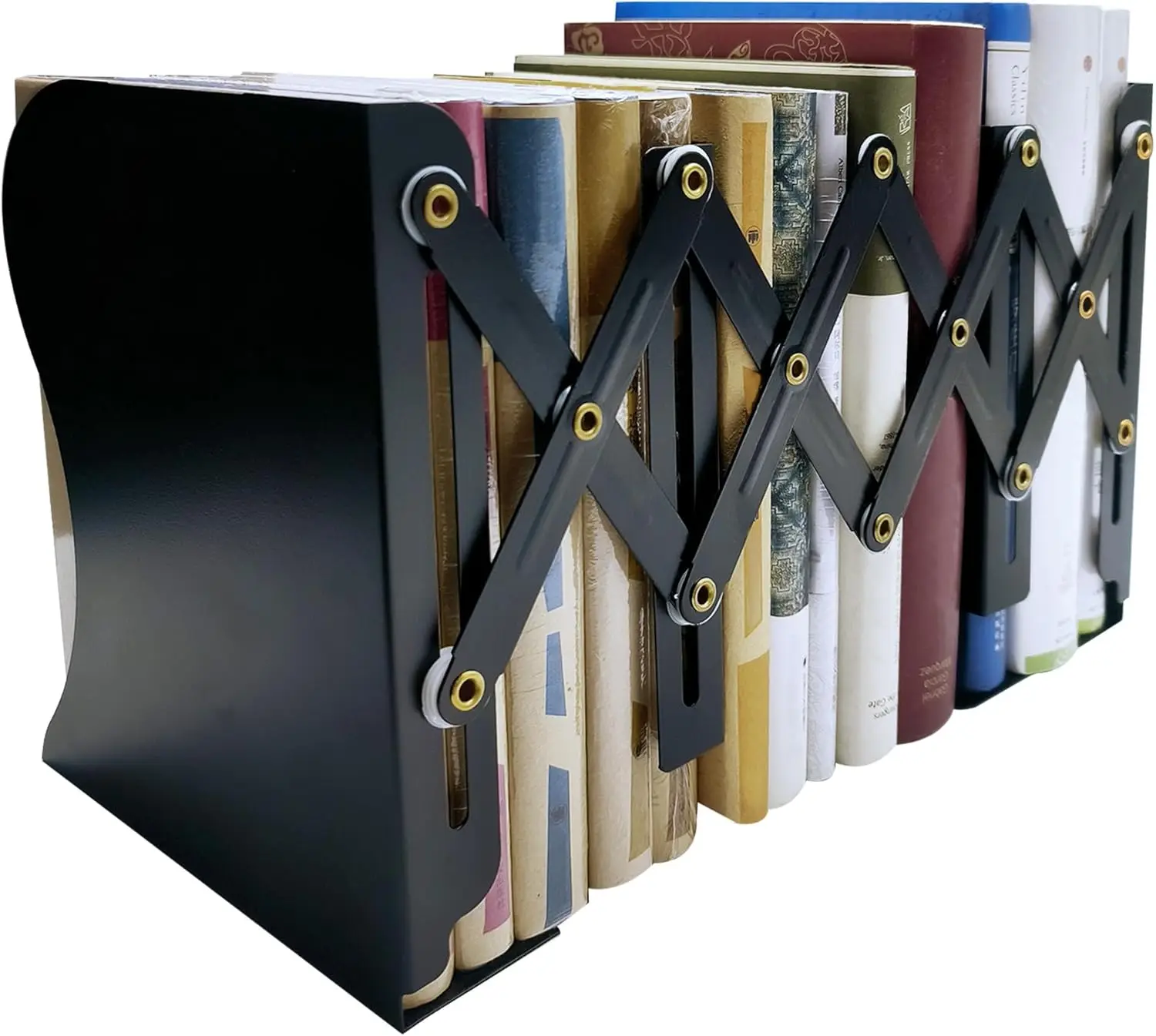 Adjustable Metal Bookends for Heavy Books, Extends up to 19 Inches, Book Stopper for Shelves, Black
Adjustable Metal Bookends for Heavy Books, Extends up to 19 Inches, Book Stopper for Shelves, Black