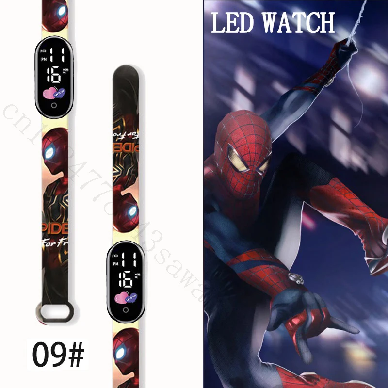 MINISO Spiderman Kid's Watches Men Sport Wristband Bracelet Waterproof Children Digital Watch Boys LED Clock Gift
MINISO Spiderman Kid's Watches Men Sport Wristband Bracelet Waterproof Children Digital Watch Boys LED Clock Gift