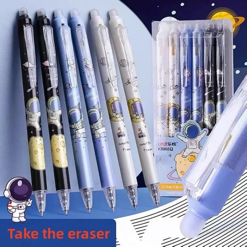 5pcs push-action erasable pen with 24 pieces of 0.5mm neutral pen refills, heat-erasable, easy to erase, blue and black
5pcs push-action erasable pen with 24 pieces of 0.5mm neutral pen refills, heat-erasable, easy to erase, blue and black