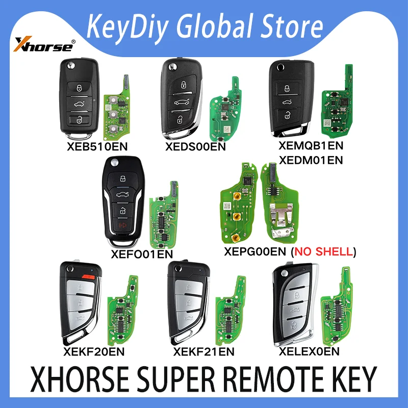 Xhorse Super remote key XEDS01ENXEMQB1ENXEDM01ENXEB510ENXEFO01ENXEPG00ENXELEX0ENXEKF20ENXEKF21EN WIth XT27A XT27B Chip
Xhorse Super remote key XEDS01ENXEMQB1ENXEDM01ENXEB510ENXEFO01ENXEPG00ENXELEX0ENXEKF20ENXEKF21EN WIth XT27A XT27B Chip