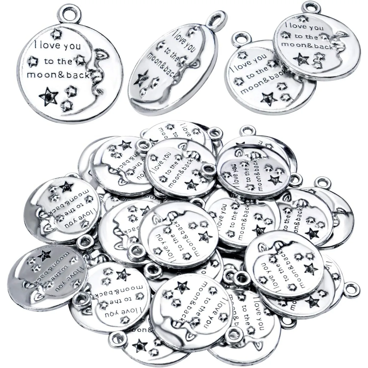 30 шт. подвески с надписями (Я ЛЮБЛЮ ТЕБЯ КРОС И НАЗАДНЕ) подвески бусины ювелирные изделия для DIY ожерелье браслет
30 шт. подвески с надписями (Я ЛЮБЛЮ ТЕБЯ КРОС И НАЗАДНЕ) подвески бусины ювелирные изделия для DIY ожерелье браслет