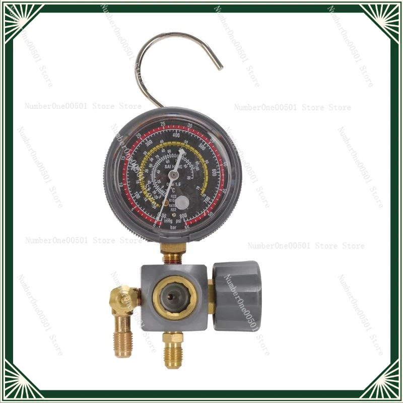 New R22R32 Press Exhaust Oil Filling SingleMeterFluorideMeterSnowMeterAirConditioning PressureGaugeRefrigerationMaintenance Tool
New R22R32 Press Exhaust Oil Filling SingleMeterFluorideMeterSnowMeterAirConditioning PressureGaugeRefrigerationMaintenance Tool