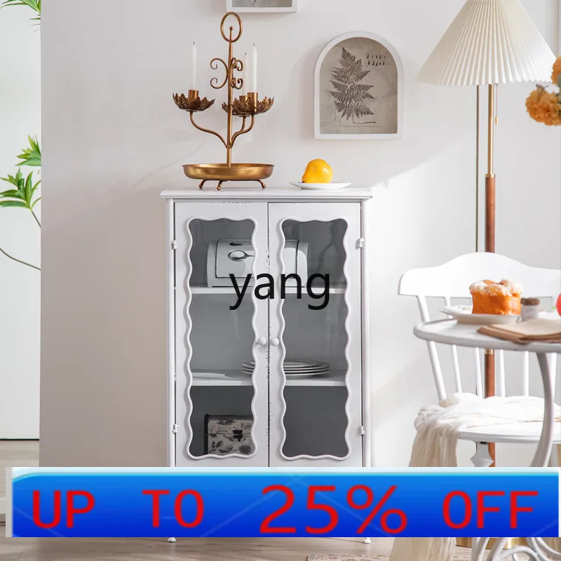 LMM modern simple style white wrought iron dining side cabinet living room creative storage glass cabinet
LMM modern simple style white wrought iron dining side cabinet living room creative storage glass cabinet