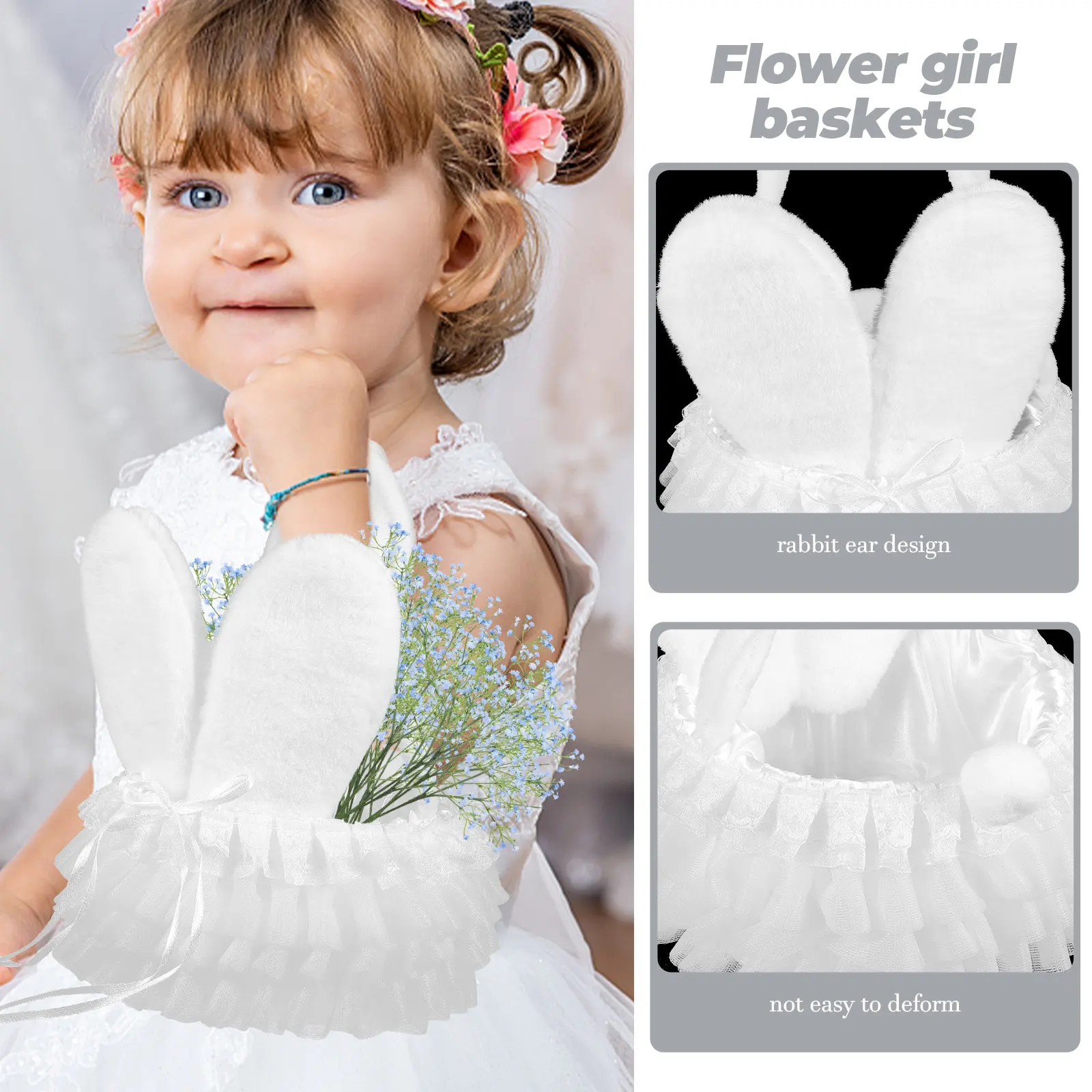 Корзина-тоут с ушками кролика, маленькая корзина для девочек на свадьбы, Пасху, выпускные вечеринки, ручная корзина для лепестков и конфет
Корзина-тоут с ушками кролика, маленькая корзина для девочек на свадьбы, Пасху, выпускные вечеринки, ручная корзина для лепестков и конфет