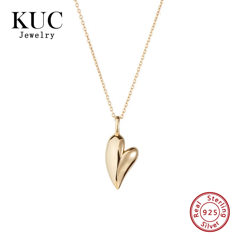 New Arrival Fine Jewelry Luxury 18K Gold Plated Women 925 Sterling Silver Korean Unique Heart Pendant Necklaces
New Arrival Fine Jewelry Luxury 18K Gold Plated Women 925 Sterling Silver Korean Unique Heart Pendant Necklaces