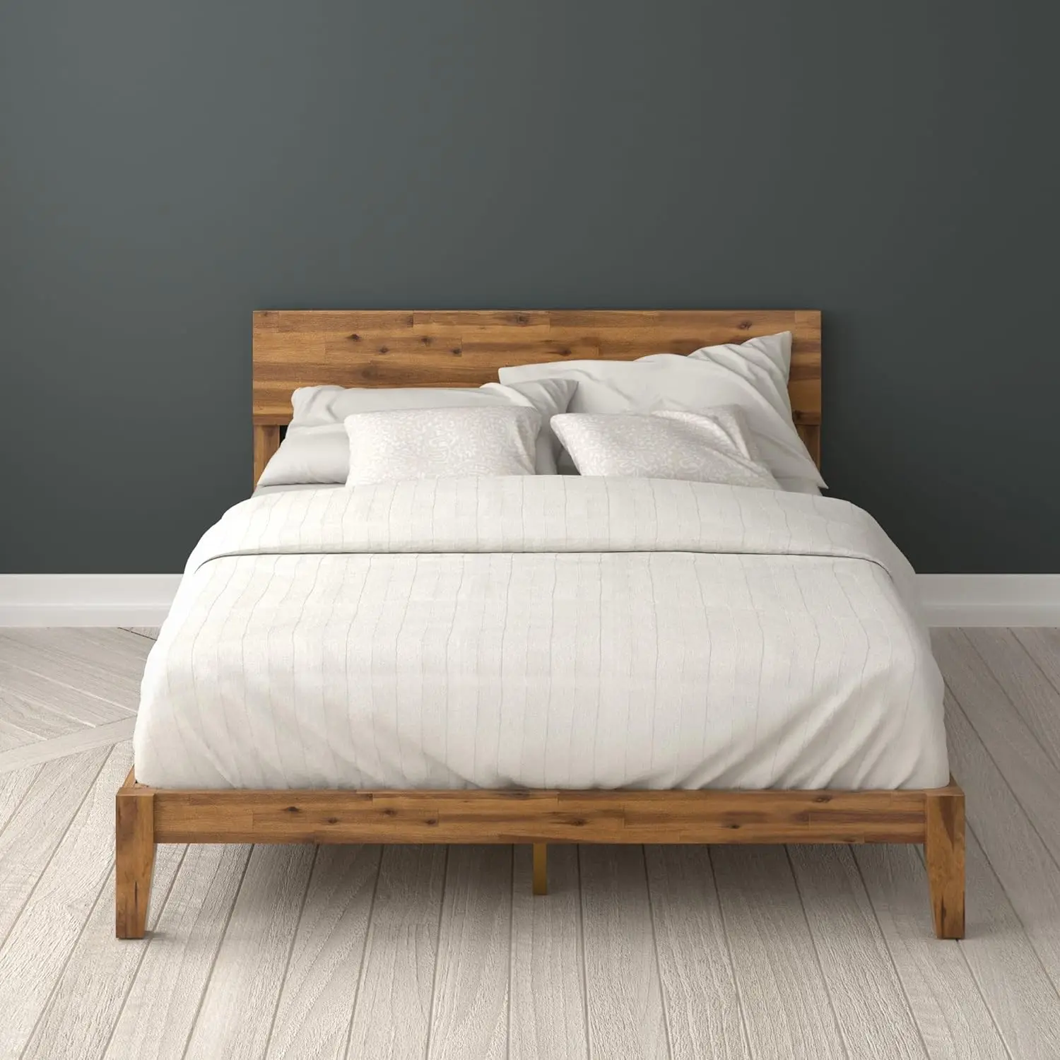 Julia Wood Platform Bed Frame / Solid Wood Foundation with Wood Slat Support / No Box Spring Needed / Easy Assembly, Queen
Julia Wood Platform Bed Frame / Solid Wood Foundation with Wood Slat Support / No Box Spring Needed / Easy Assembly, Queen