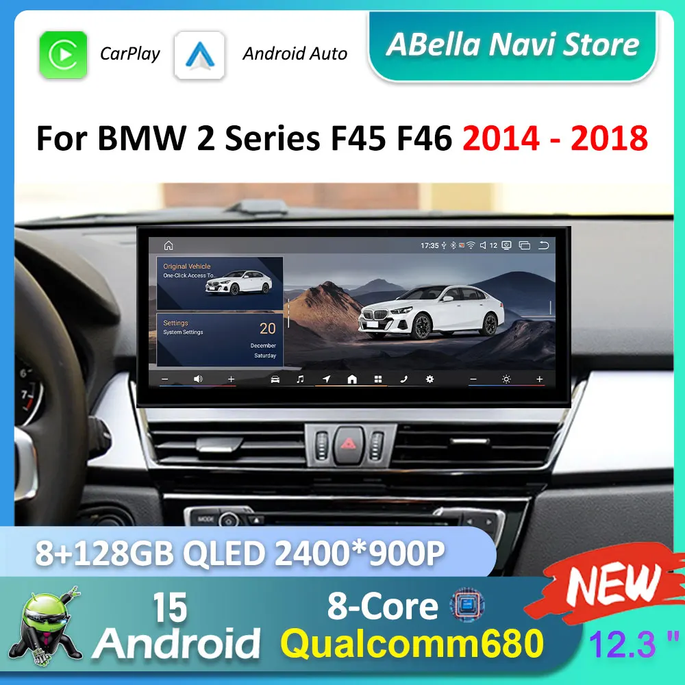 Автомагнитола Android 15 с мультимедиа и 4G для BMW 2 серии F45 F46 2014-2018, система NBT EVO, ультратонкий экран, GPS-навигация
Автомагнитола Android 15 с мультимедиа и 4G для BMW 2 серии F45 F46 2014-2018, система NBT EVO, ультратонкий экран, GPS-навигация